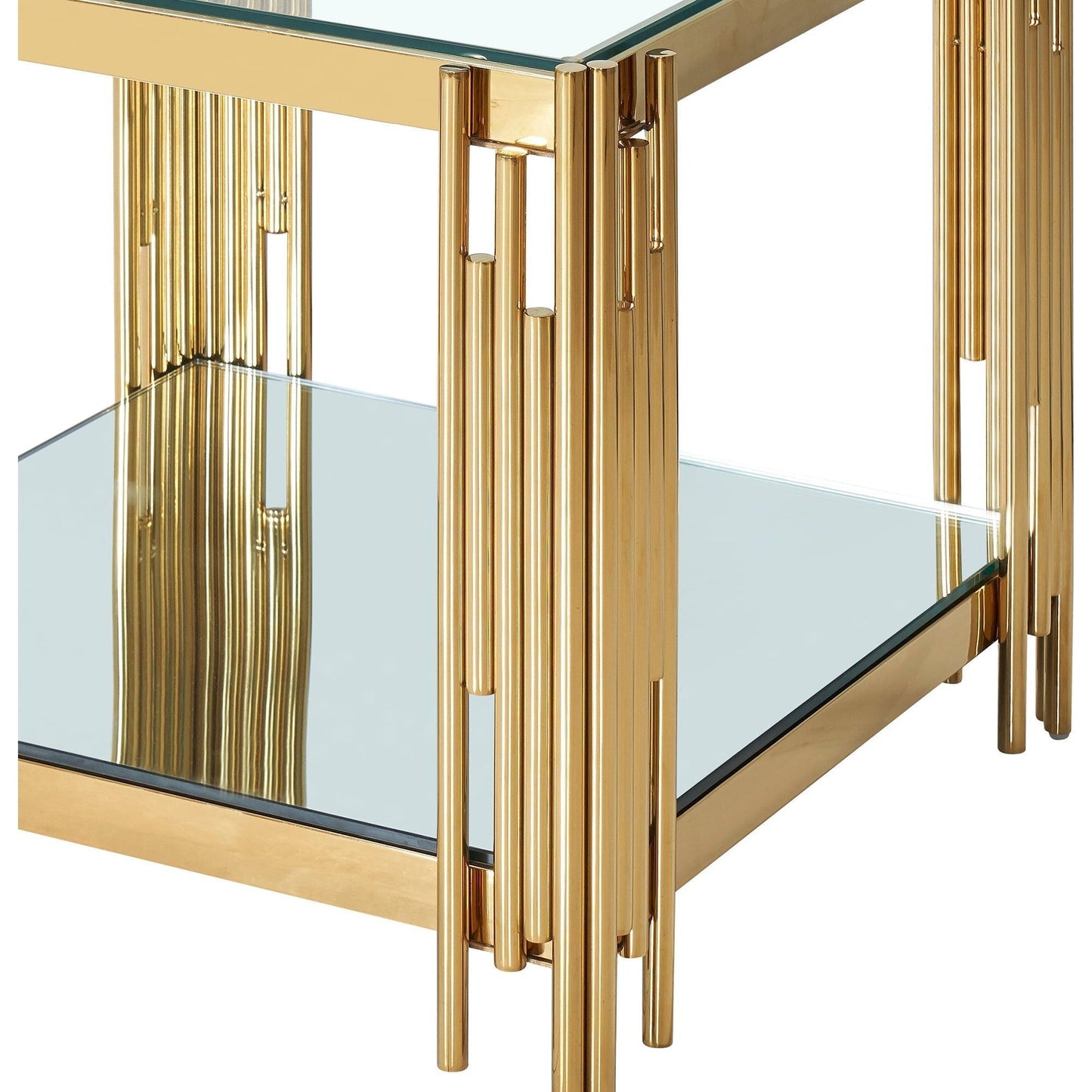 Estrel Large Accent Table in Gold