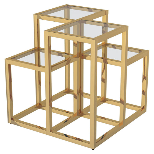 Casini Accent Table in Gold