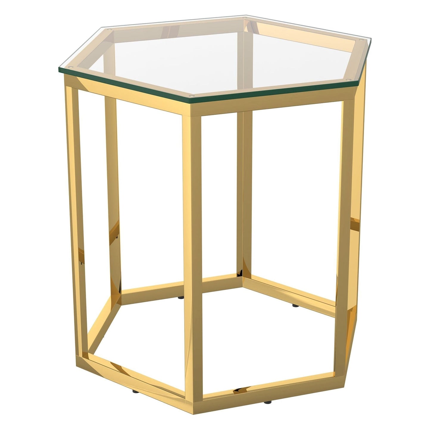 Fleur 3pc Accent Table Set in Gold