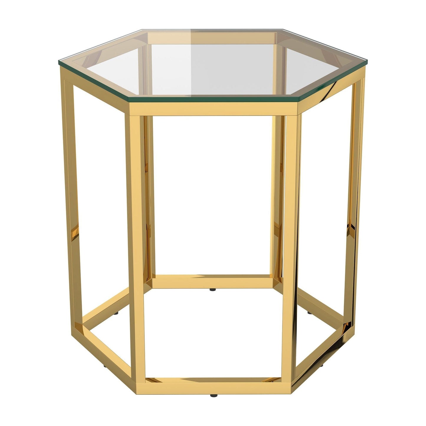 Fleur 3pc Accent Table Set in Gold