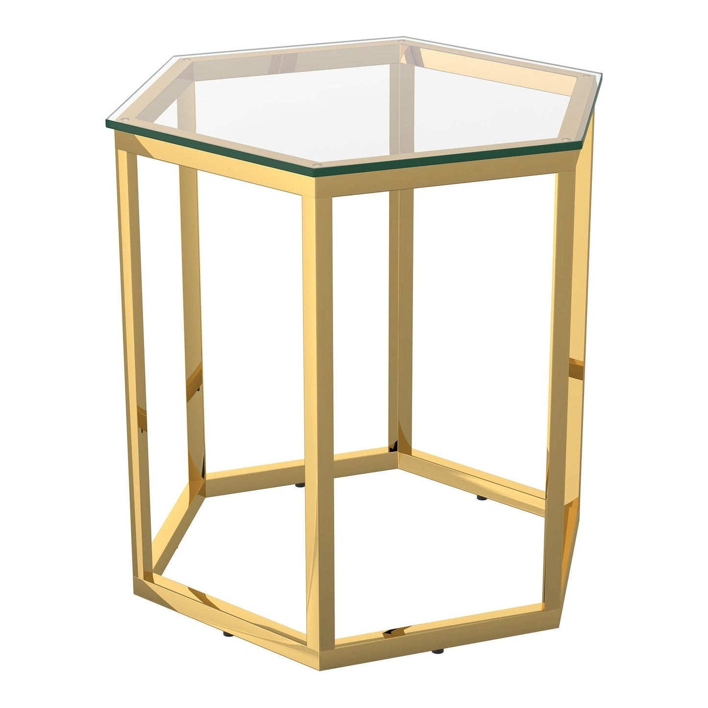 Fleur 4pc Accent Table Set in Gold