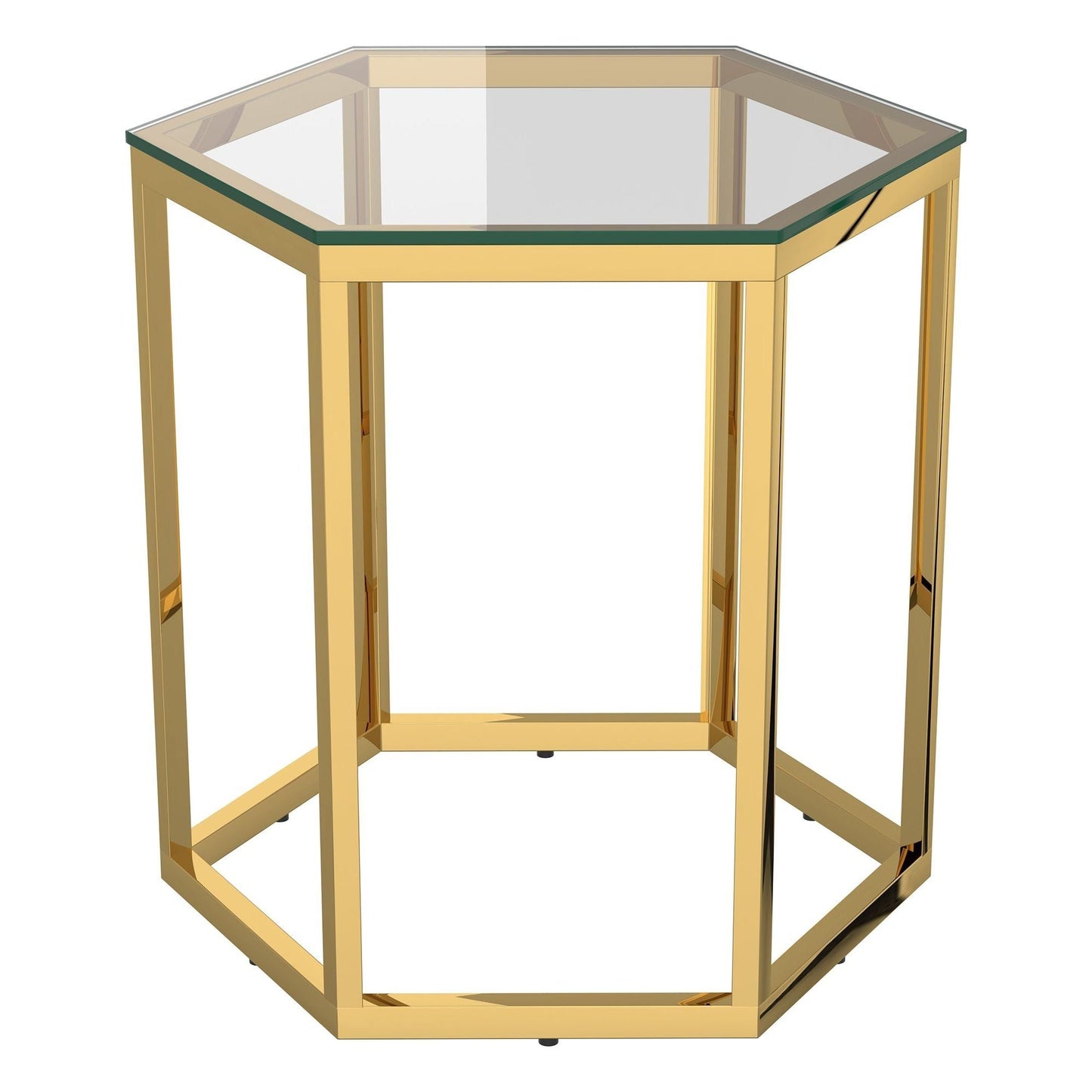 Fleur 4pc Accent Table Set in Gold