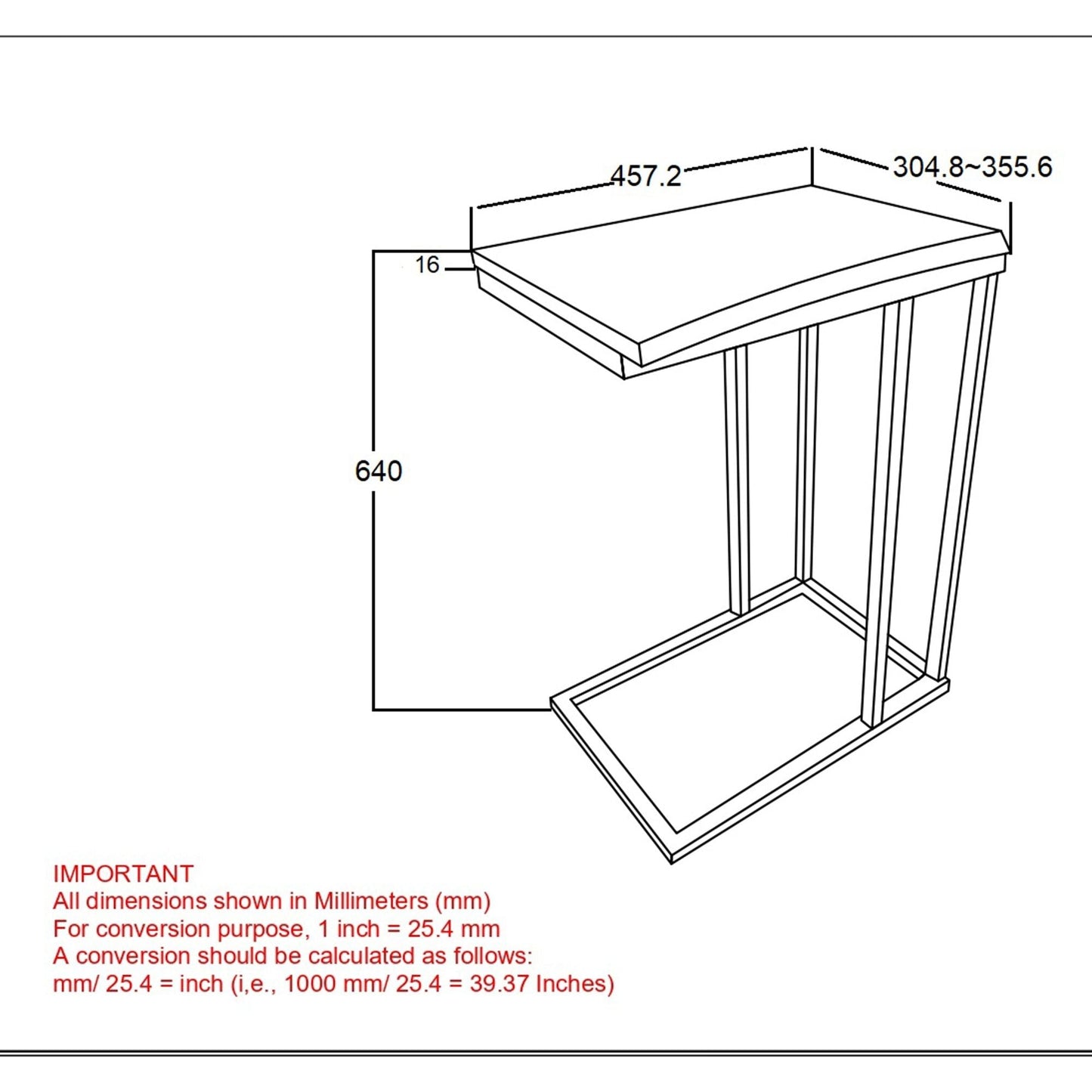 Jivin Accent Table in Natural and Black