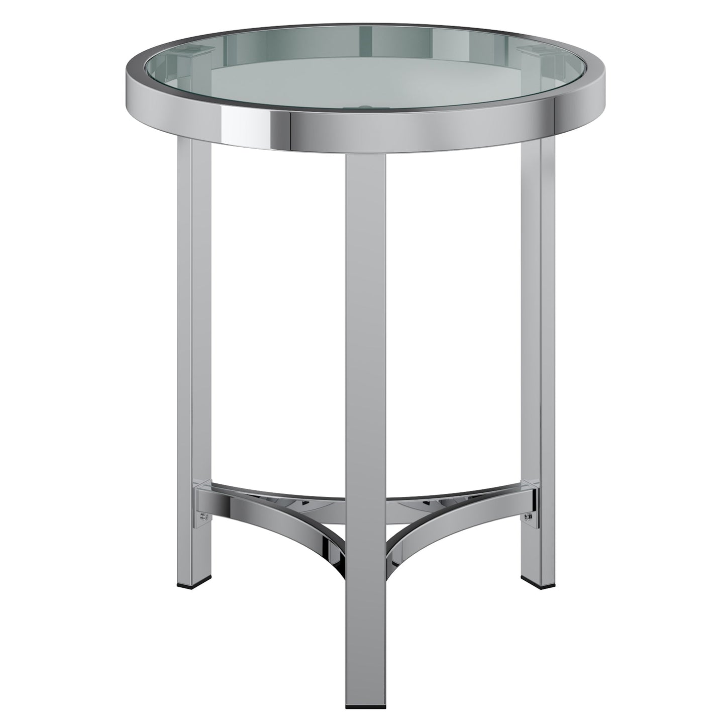 Strata Accent Table in Chrome