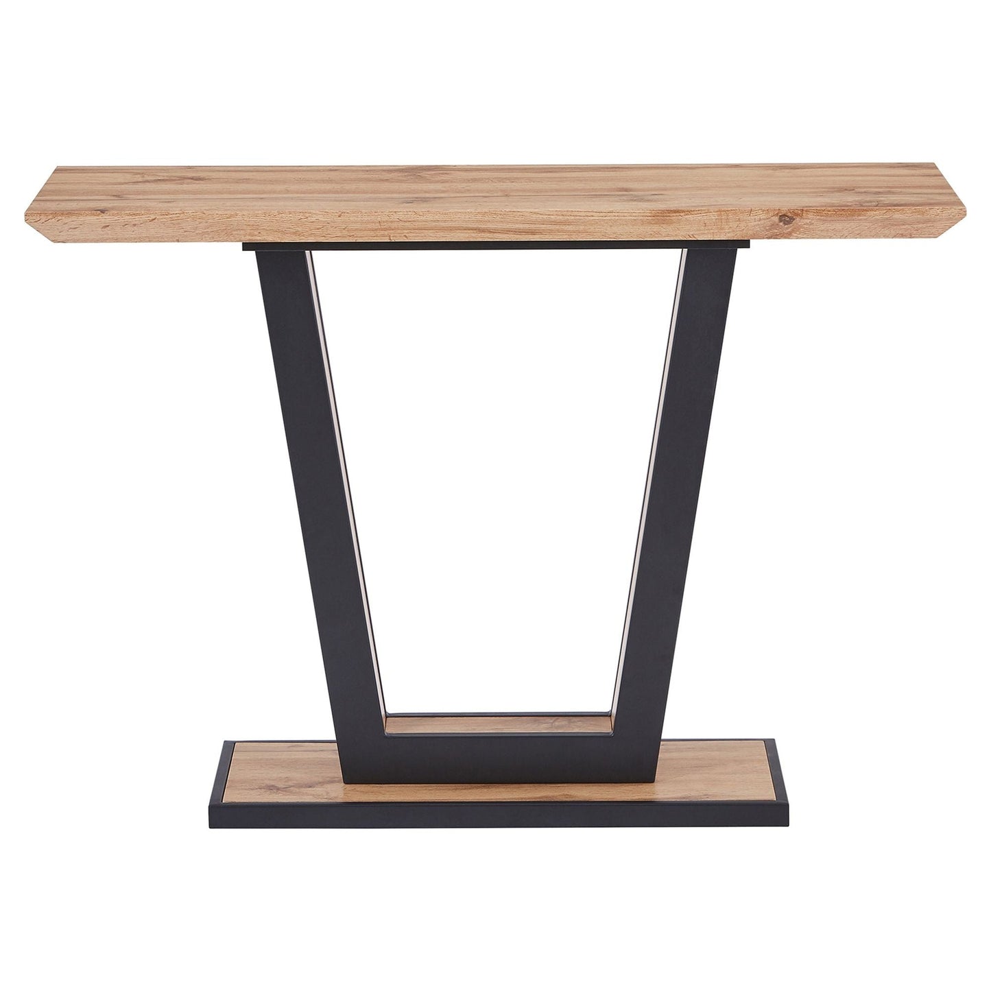 Forna Console Table in Natural and Black