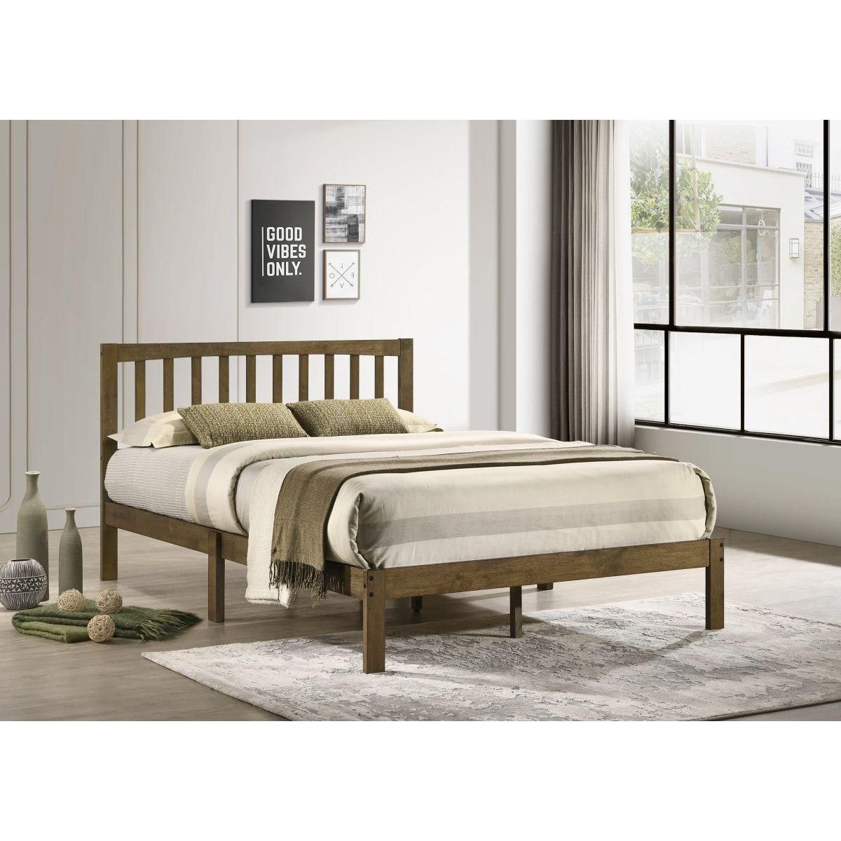 Odessa Platform Bed, Antique Walnut - Full