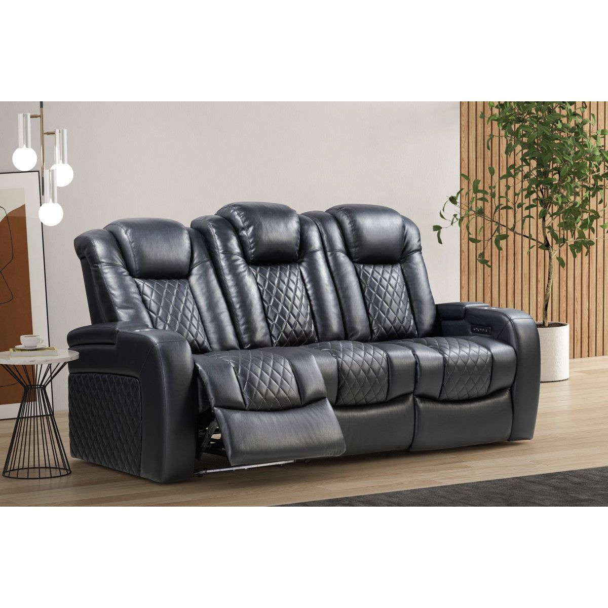 Dallas Power Recliner Sofa - Black