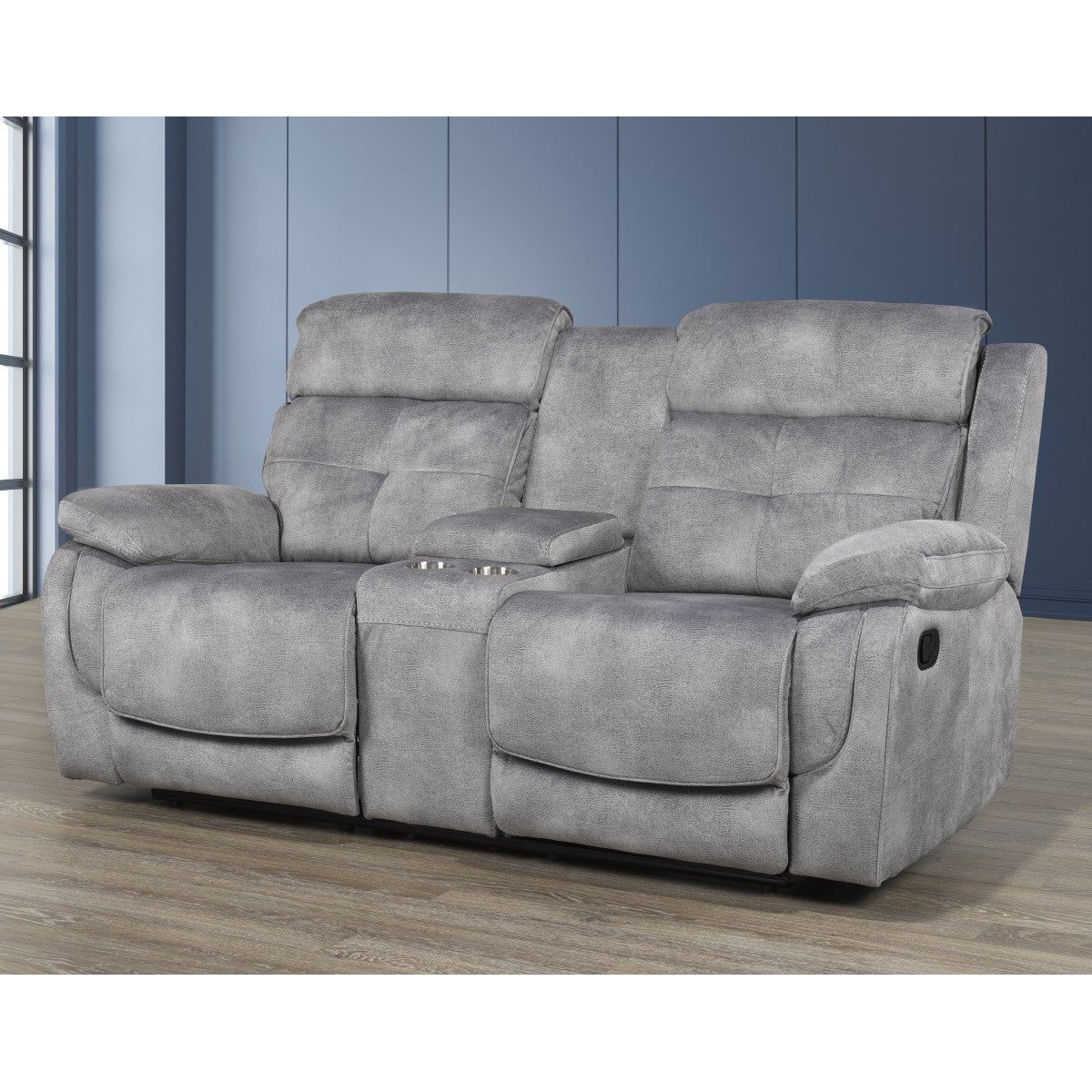 Nelson Loveseat Recliner - Grey