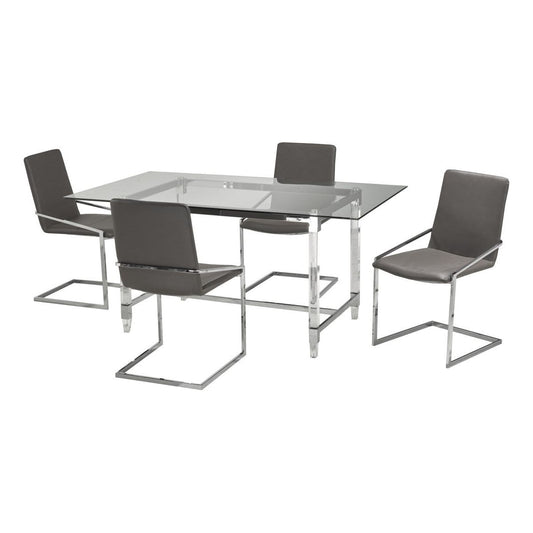 Violeta 5-piece Dining Set - Grey