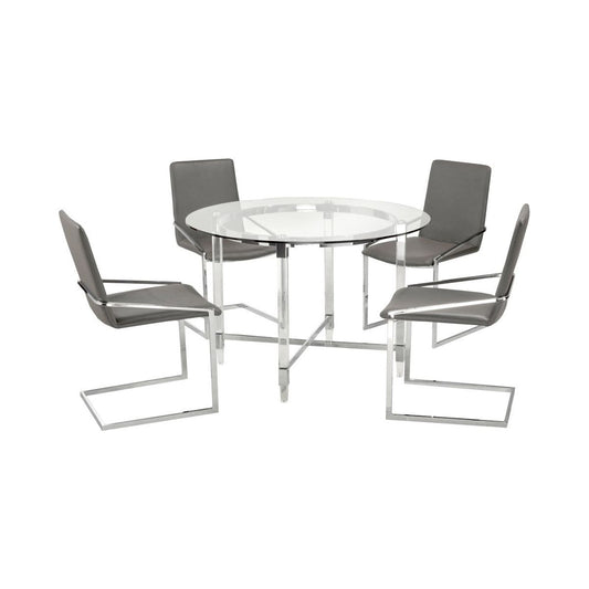 Aurora 5-Piece Dining Set - Grey