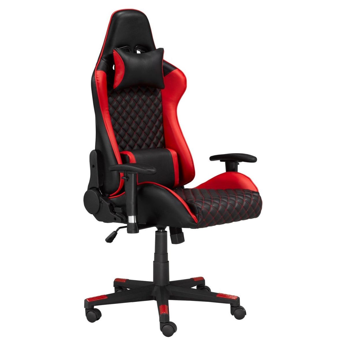 Matias Gaming Desk & Chair Set, Red/Black