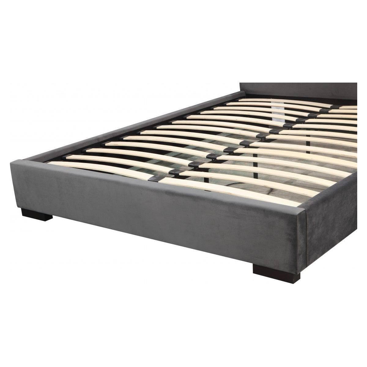 Daryn King Platform Bed - Grey