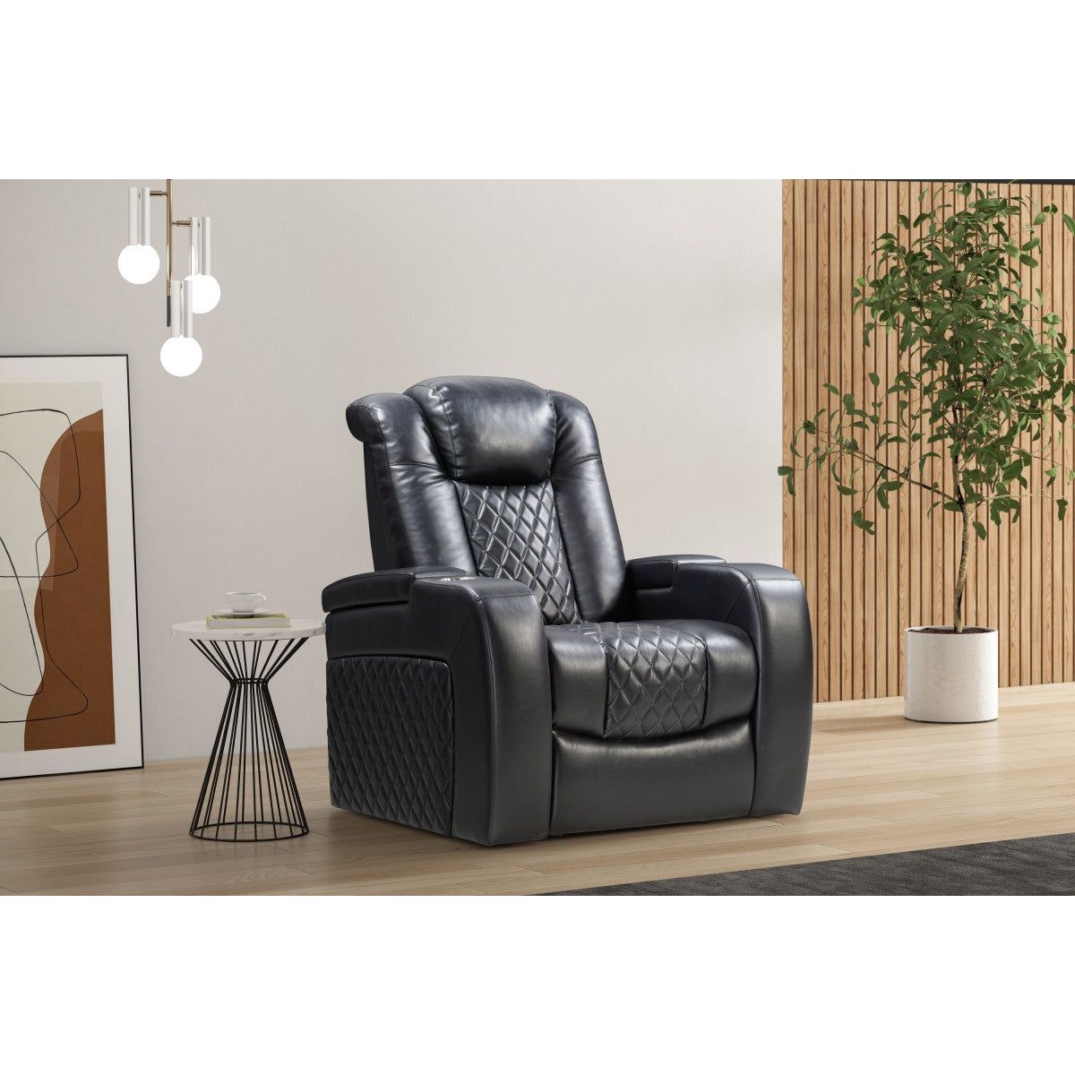 Dallas Power Recliner Chair - Black