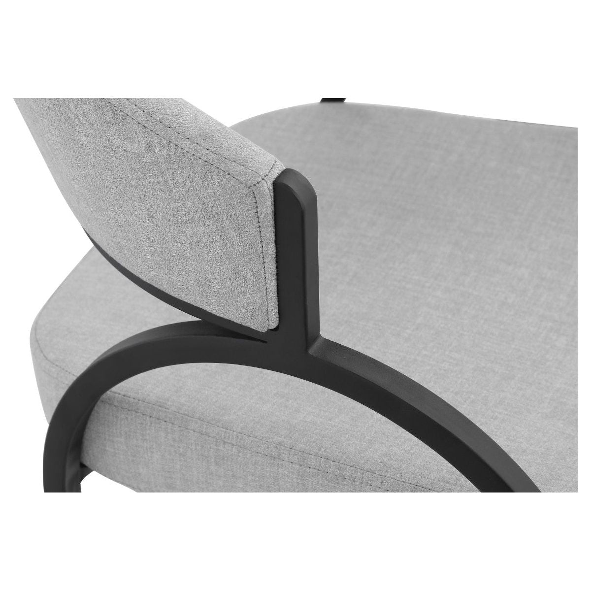 Alessia Dining Chair, Set Of 2 - Grey/black