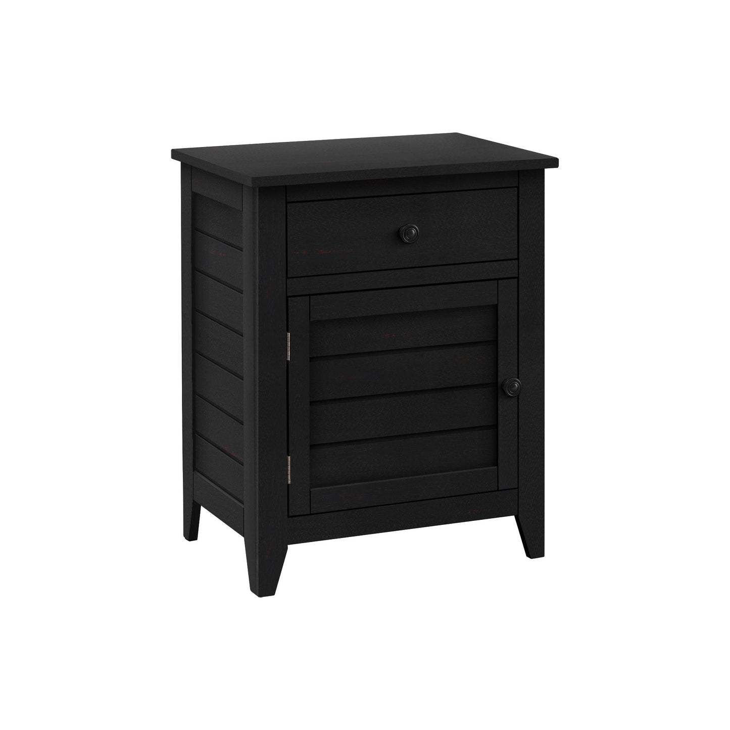 Accent Table - 25"H / Black Veneer End Table