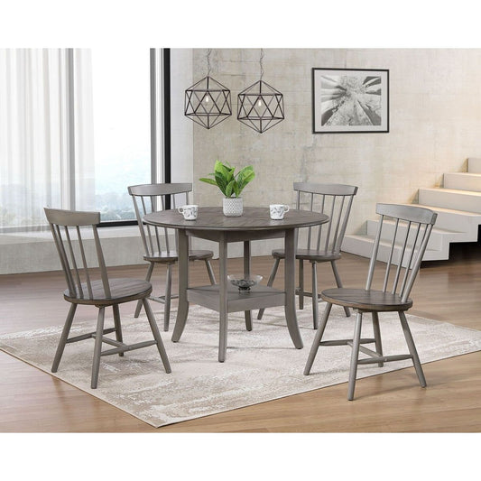 Bryce 5-piece Dining Set, Oak/grey