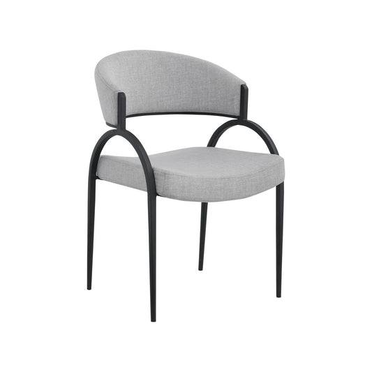 Alessia Dining Chair, Set Of 2 - Grey/black