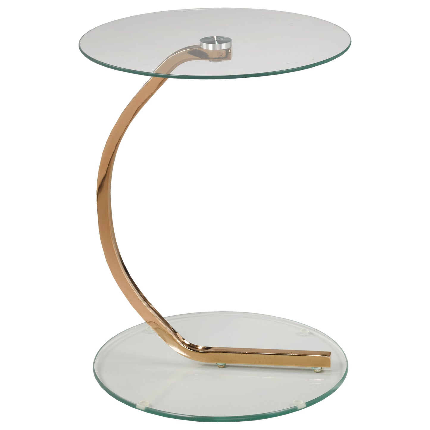 Linda Accent Table, Rose Gold