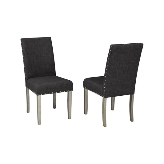 Victor Dining Chair, Set Of 2 - Dark Grey