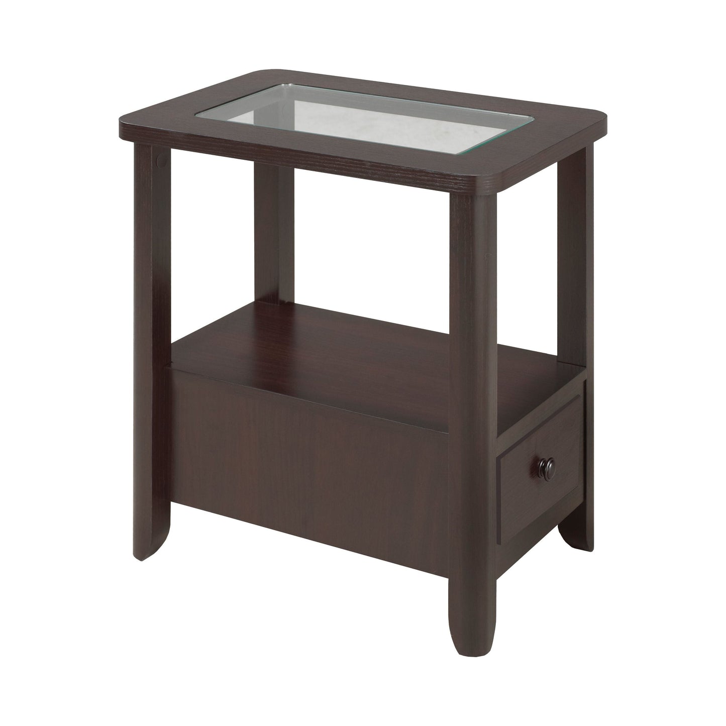 Brock Accent Table, Dark Cherry