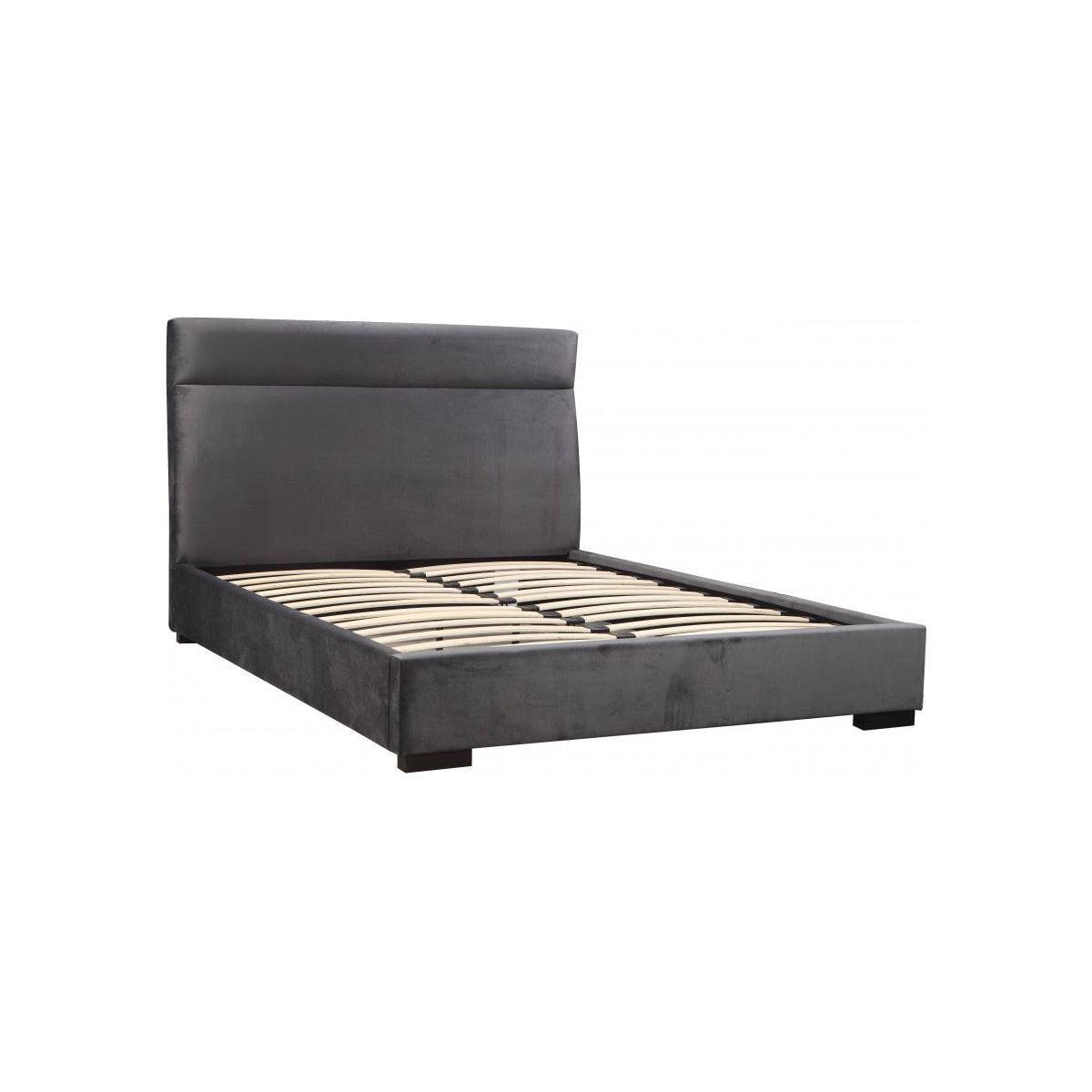 Daryn King Platform Bed - Grey