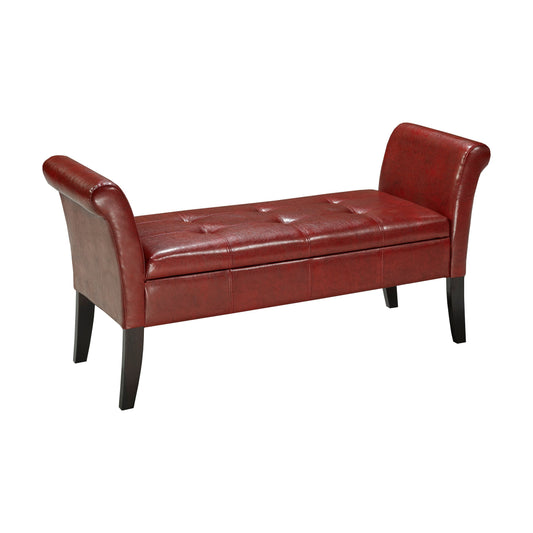 Esmeralda Accent Bench - Red