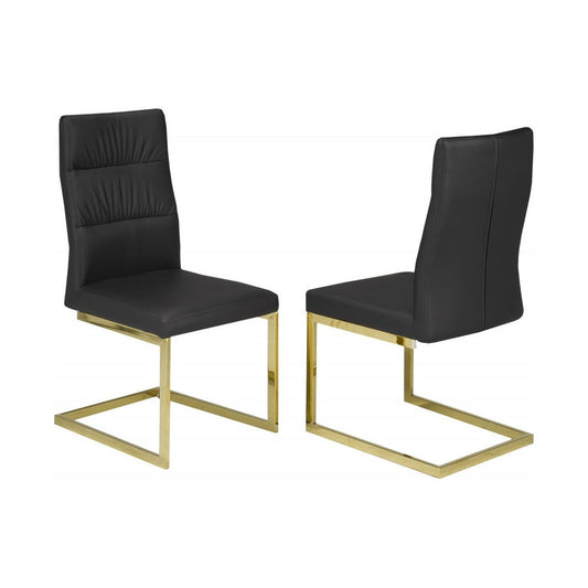 Goldy Dining Chair, Set of 2 - Black