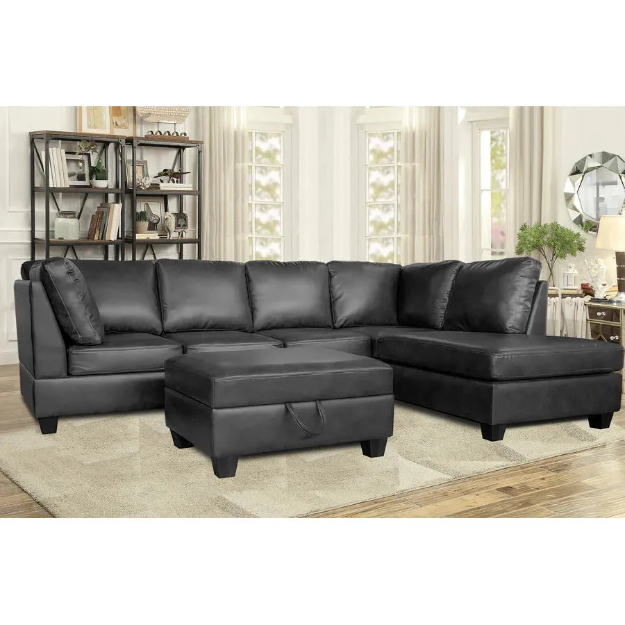 Francis III LHF/RHF Configurable Sectional - Air Leather