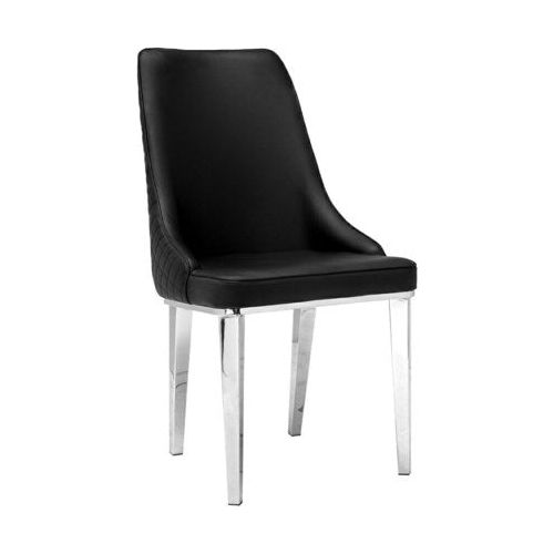 Baudelaire Dining Chair - Black Leatherette