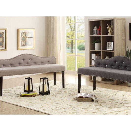 Athena Bench - Dark or Light Grey