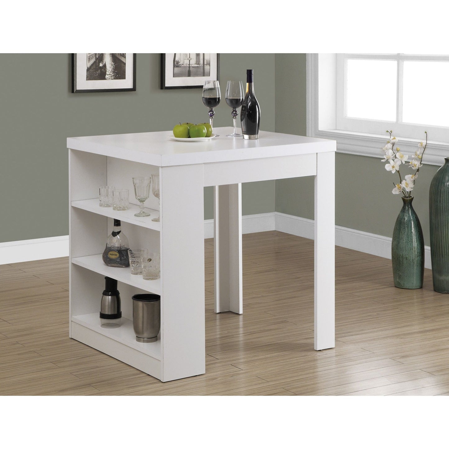 Candace & Basil Dining Table - 32"X 36" / White Counter Height