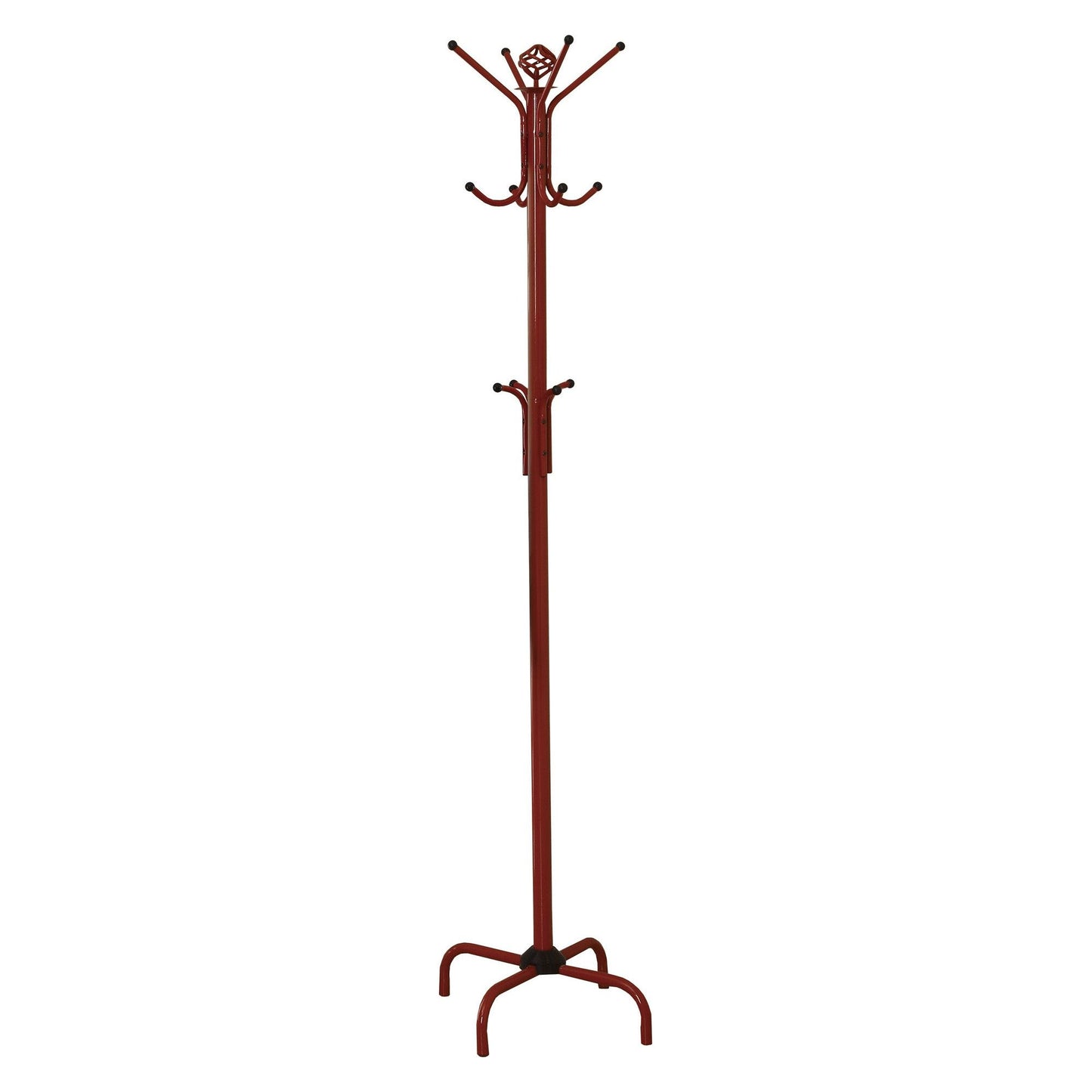 Coat Rack - 70"H / Red Metal