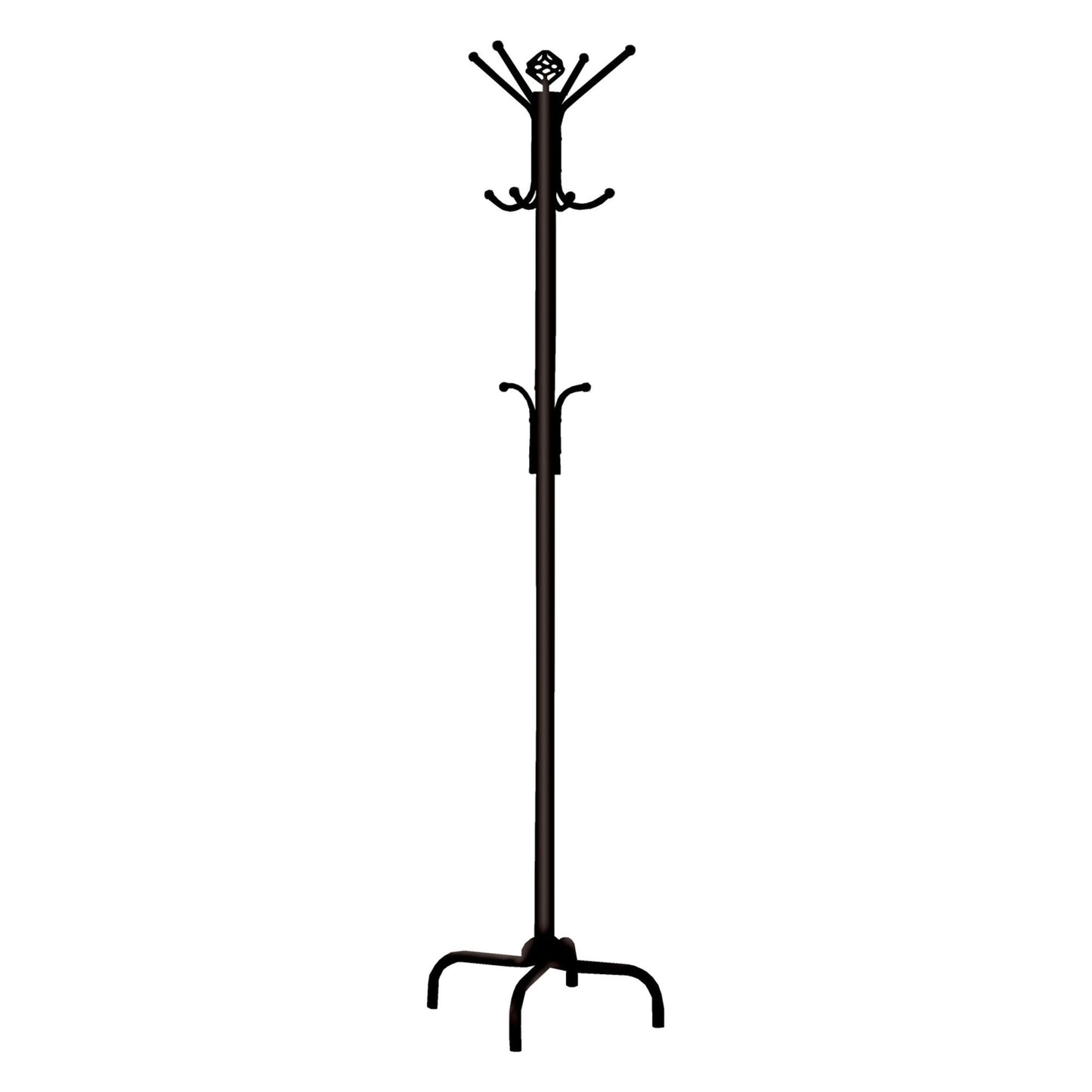 Coat Rack - 70"H / Black Metal