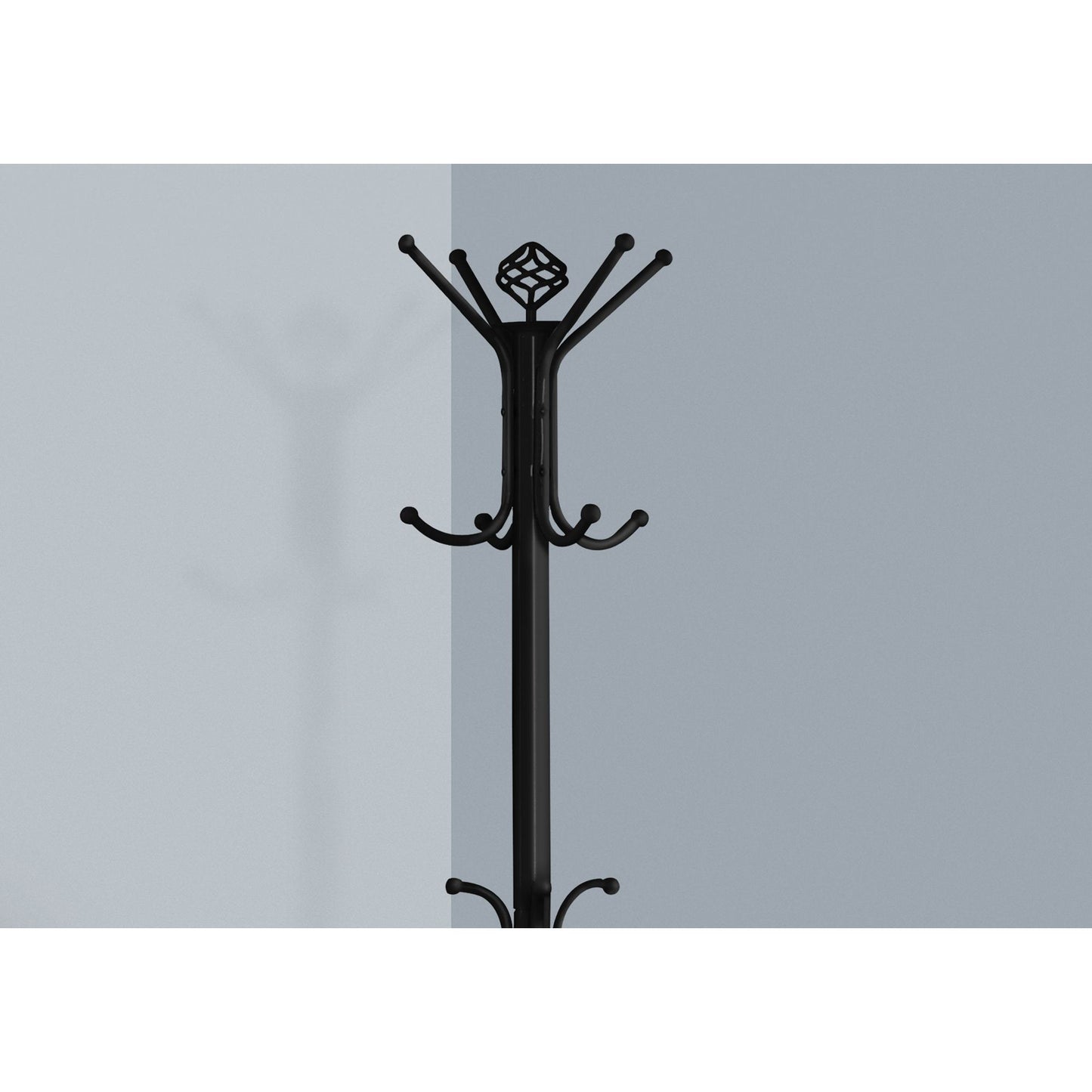 Coat Rack - 70"H / Black Metal