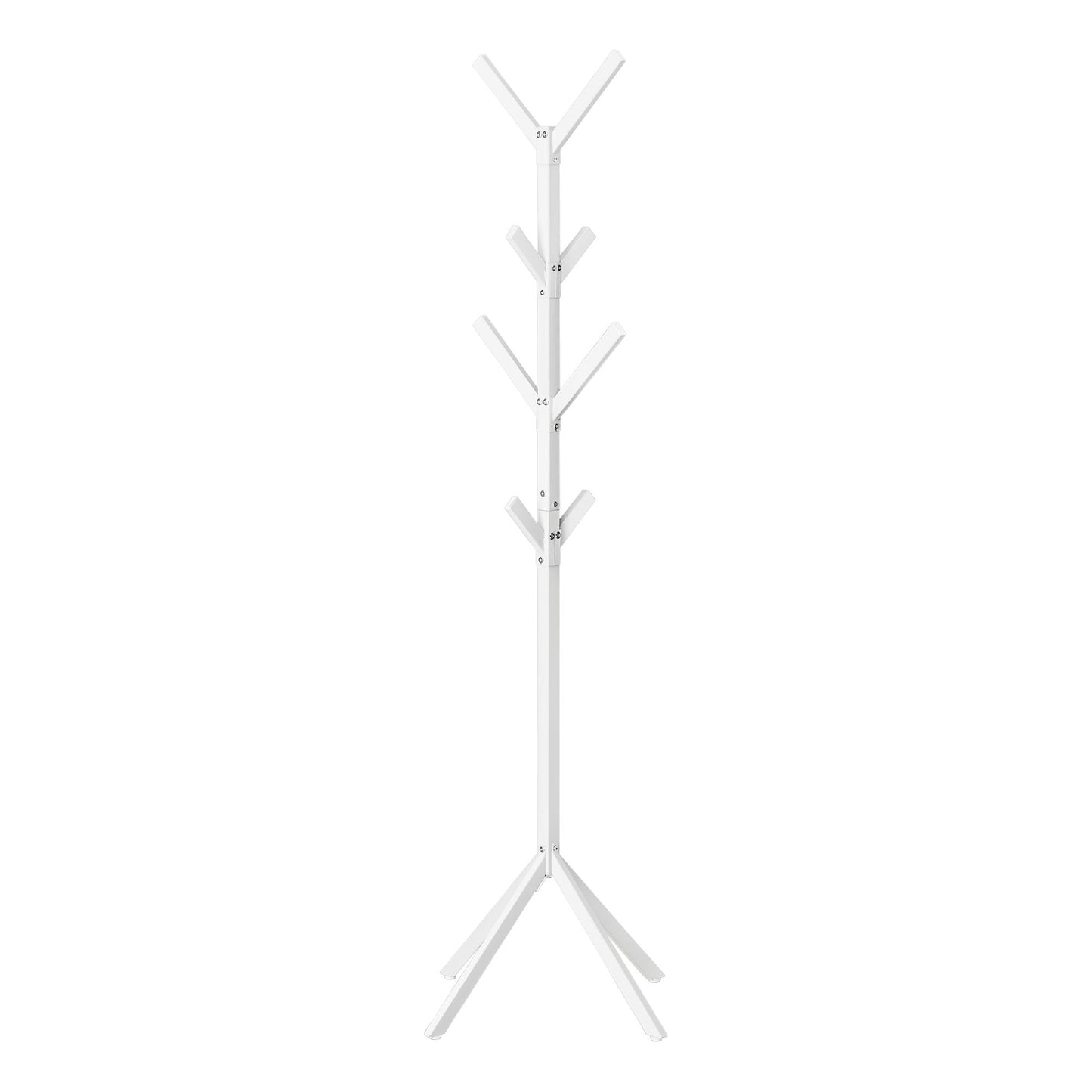 Coat Rack - 70"H / White Metal