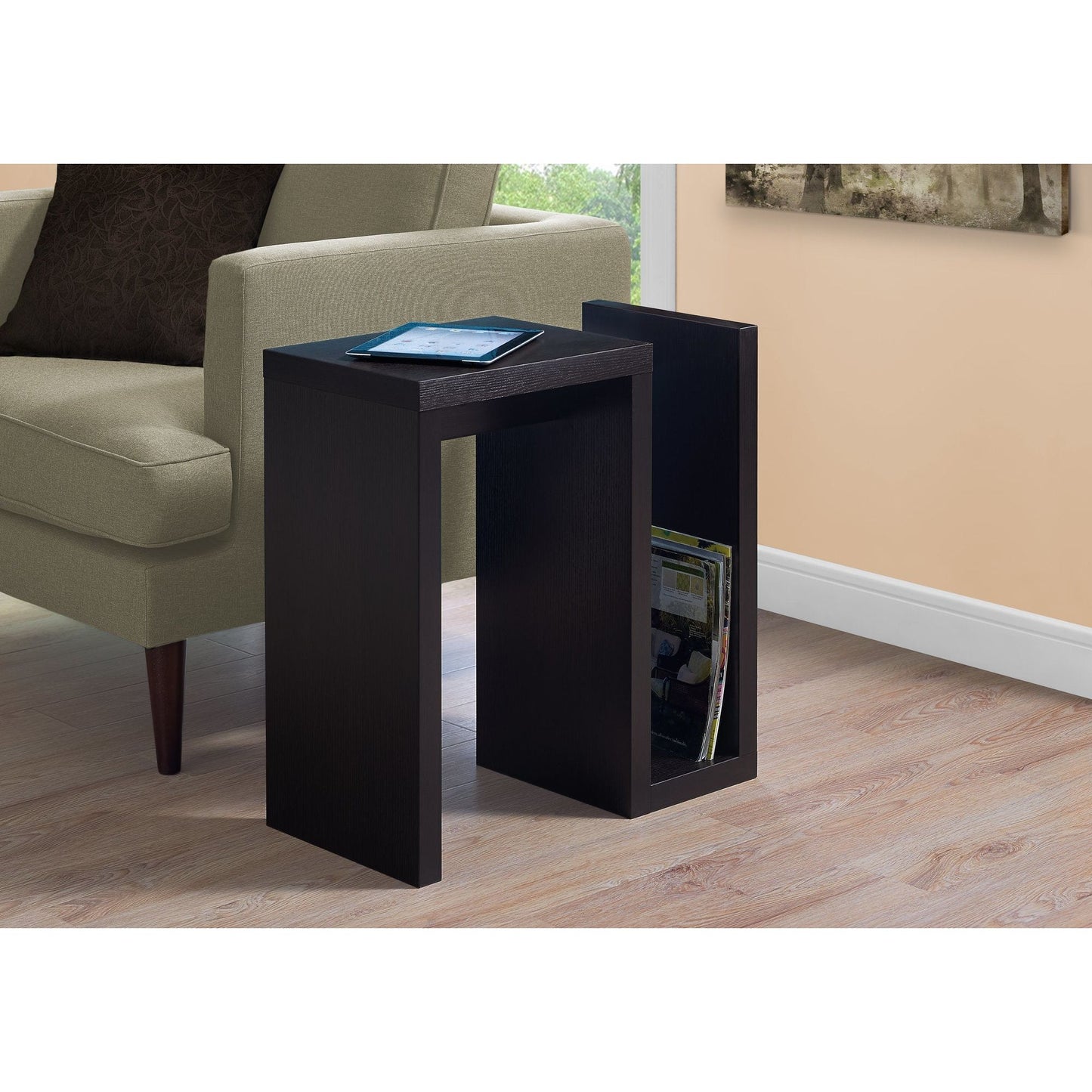 Accent Table - 24"H / Cappuccino