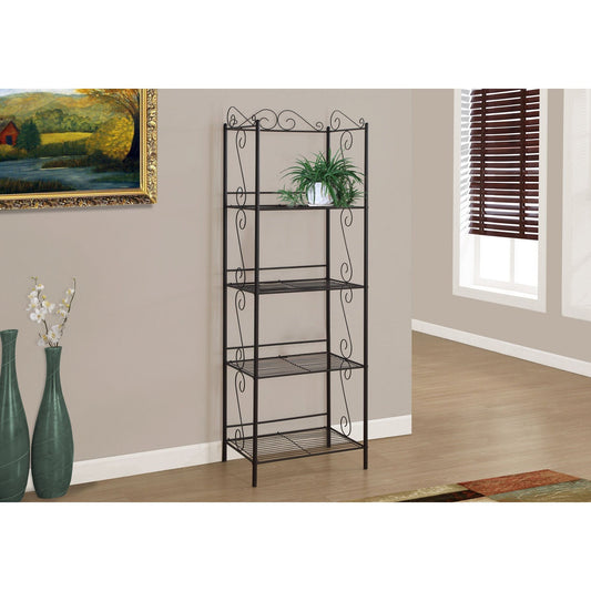 Candace & Basil Bookcase - 70"H / Copper Metal Etagere