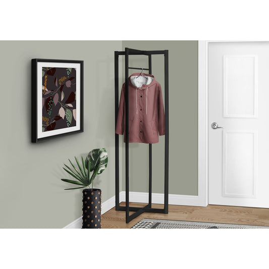 Coat Rack - 72"H / Black Metal