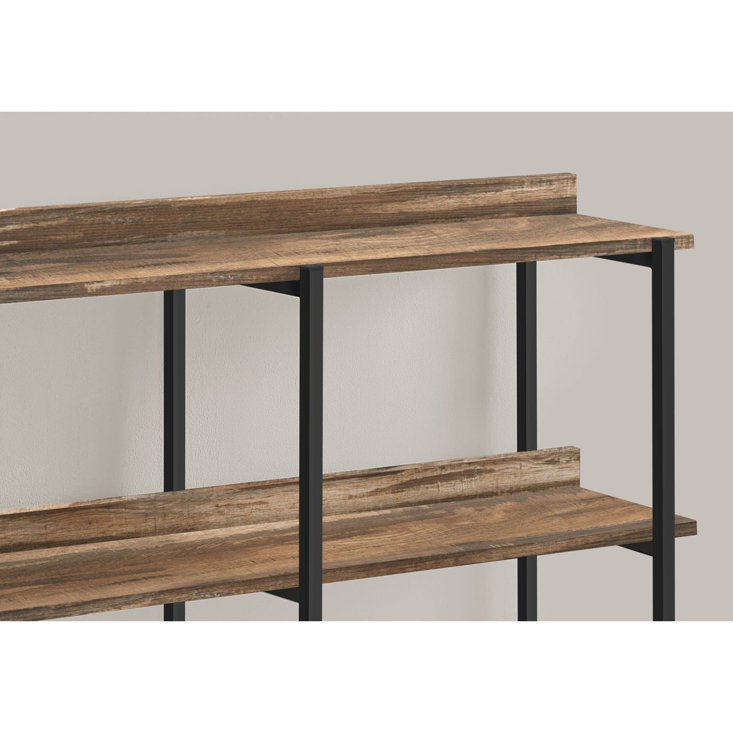 Accent Table - 48"L / Brown Reclaimed / Black Console