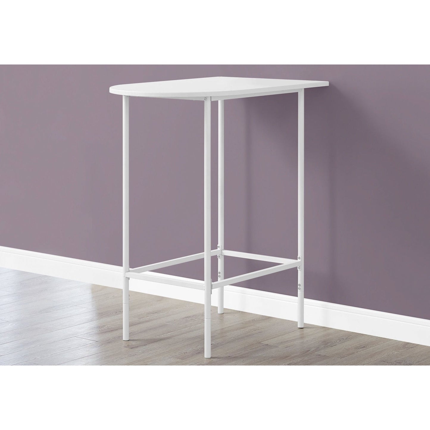 Home Bar - 24"X 36" / White Top And Metal Spacesaver