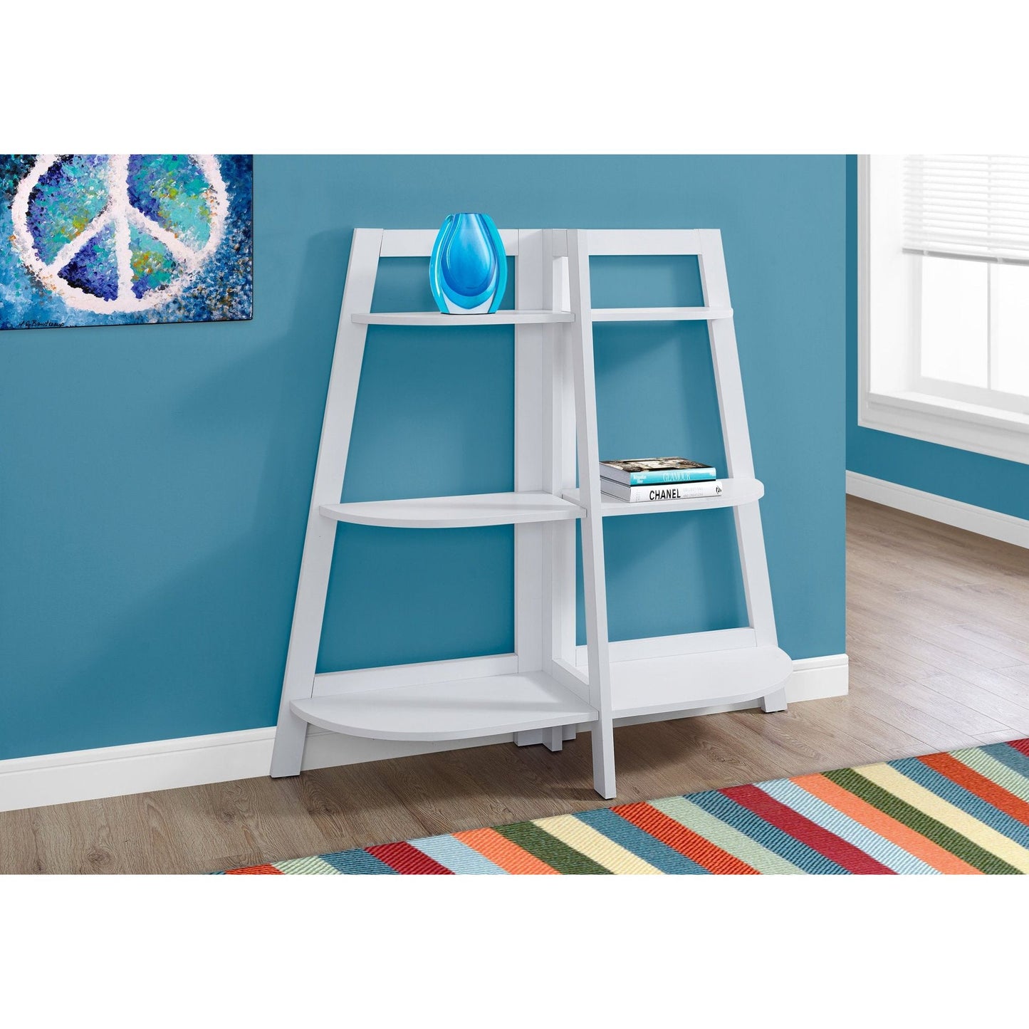 Bookcase - 48"H / White Accent Etagere