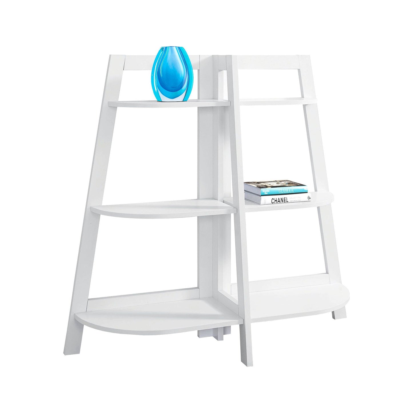 Bookcase - 48"H / White Accent Etagere