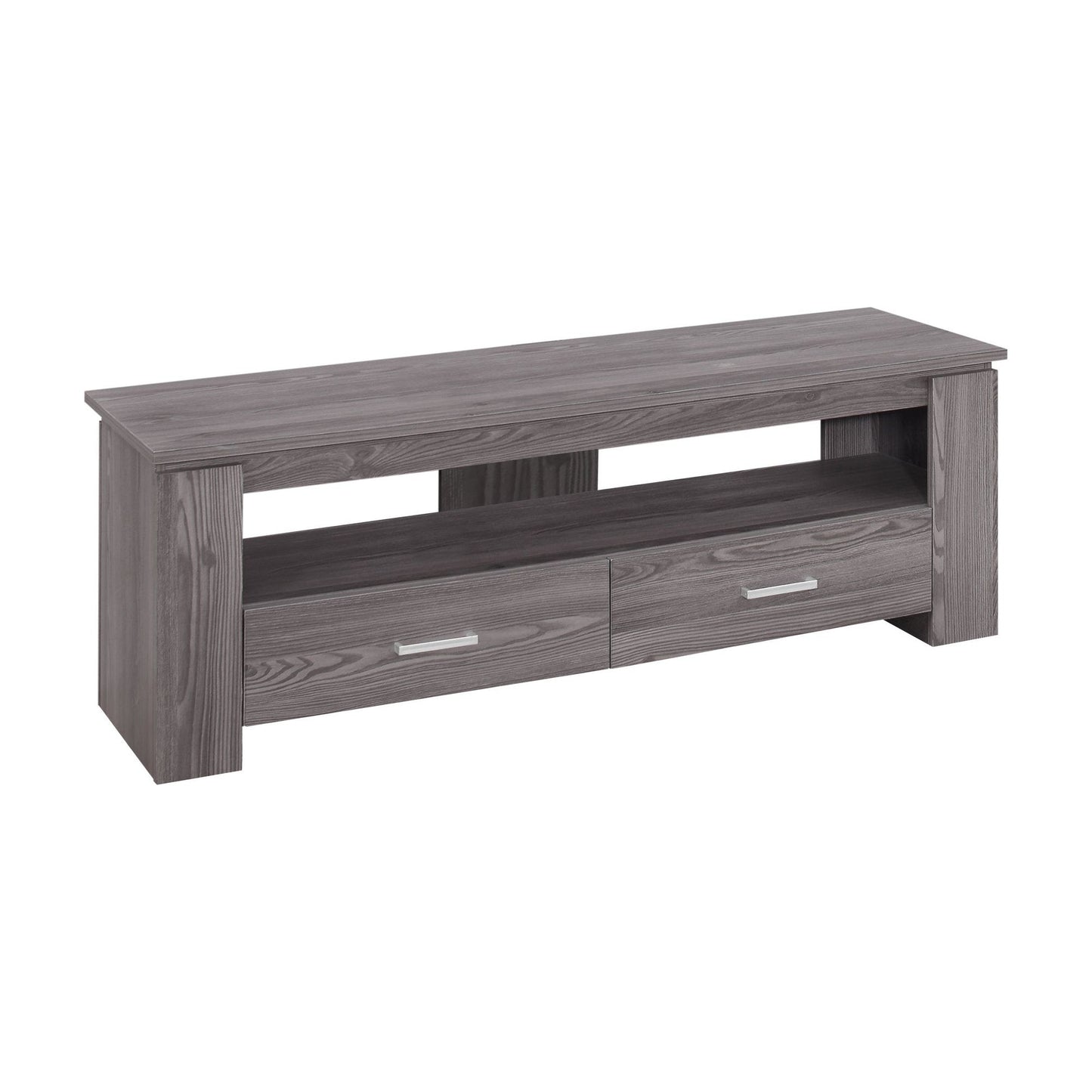 Tv Stand - 48"L / Grey With 2 Storage Drawers