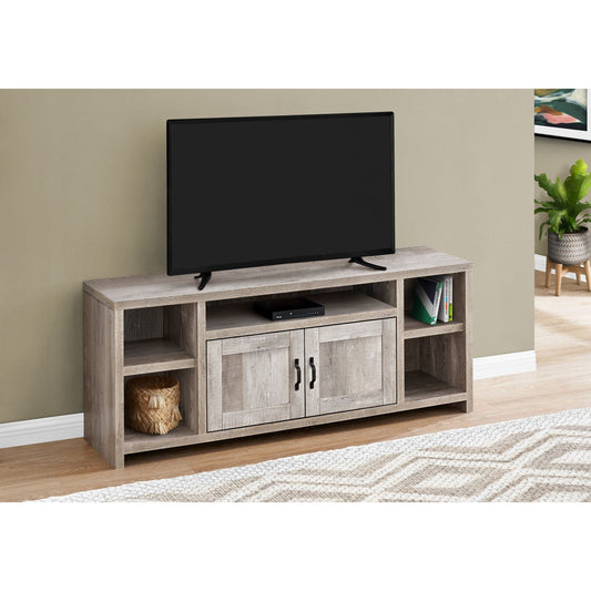 Tv Stand - 60"L / Taupe Reclaimed Wood-Look