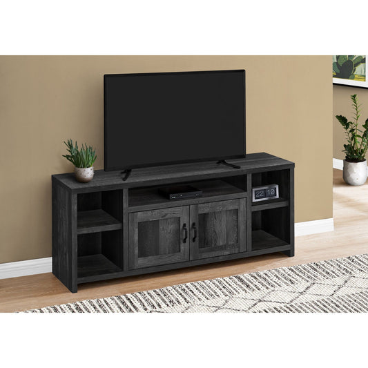 Tv Stand - 60"L / Black Reclaimed Wood-Look