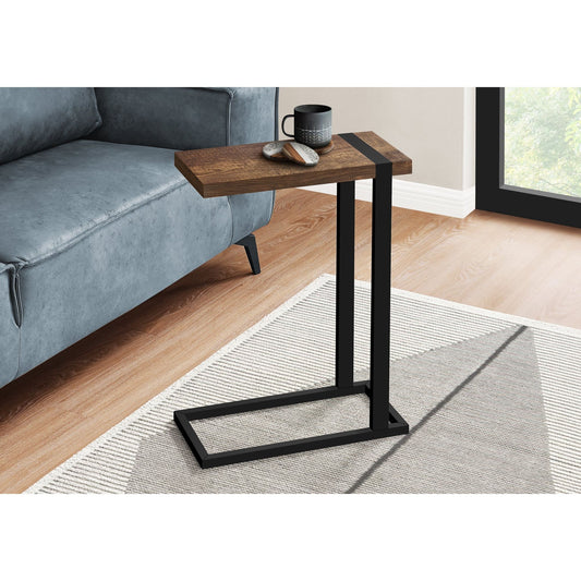 Accent Table - Brown Reclaimed Wood-Look / Black Metal