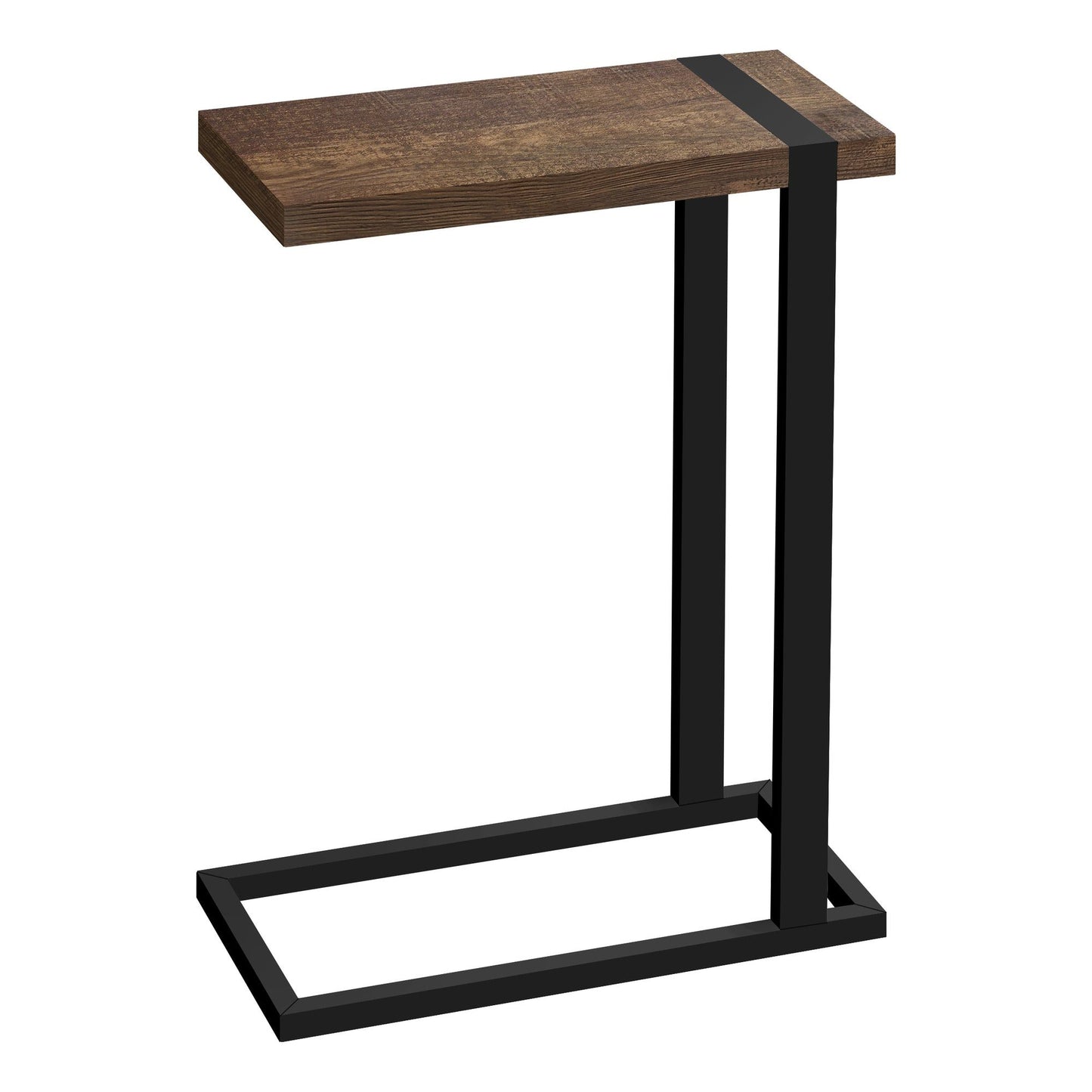 Accent Table - Brown Reclaimed Wood-Look / Black Metal