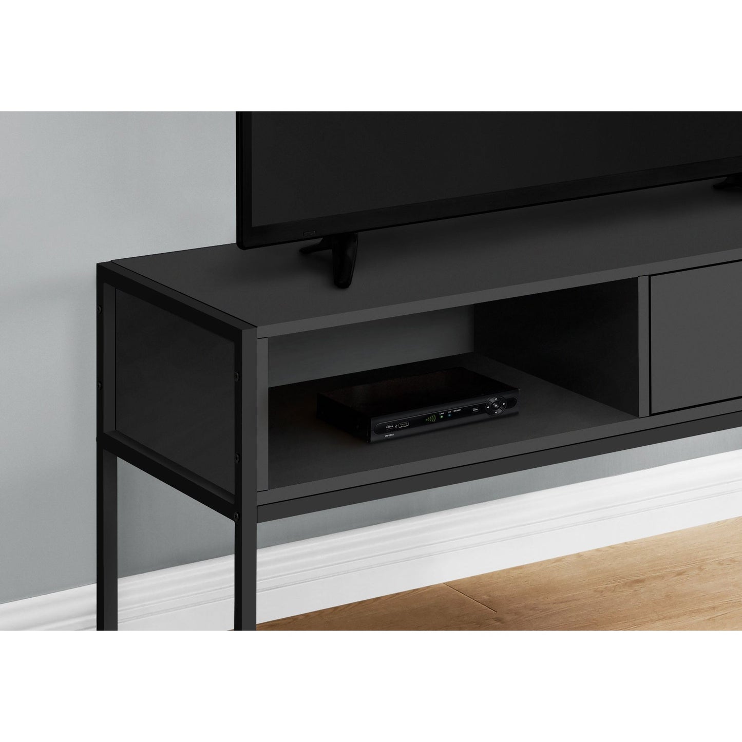 Tv Stand - 48"L / Black / Black Metal