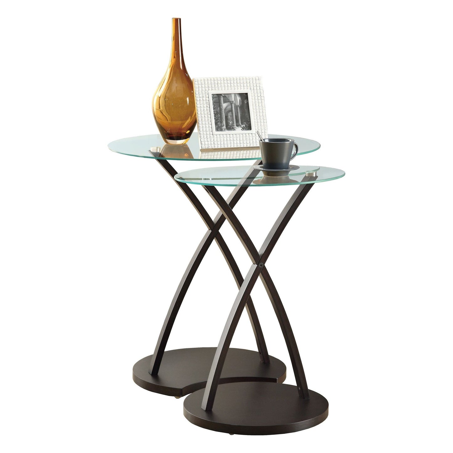 Nesting Table - 2PC Set / Cappuccino Bentwood