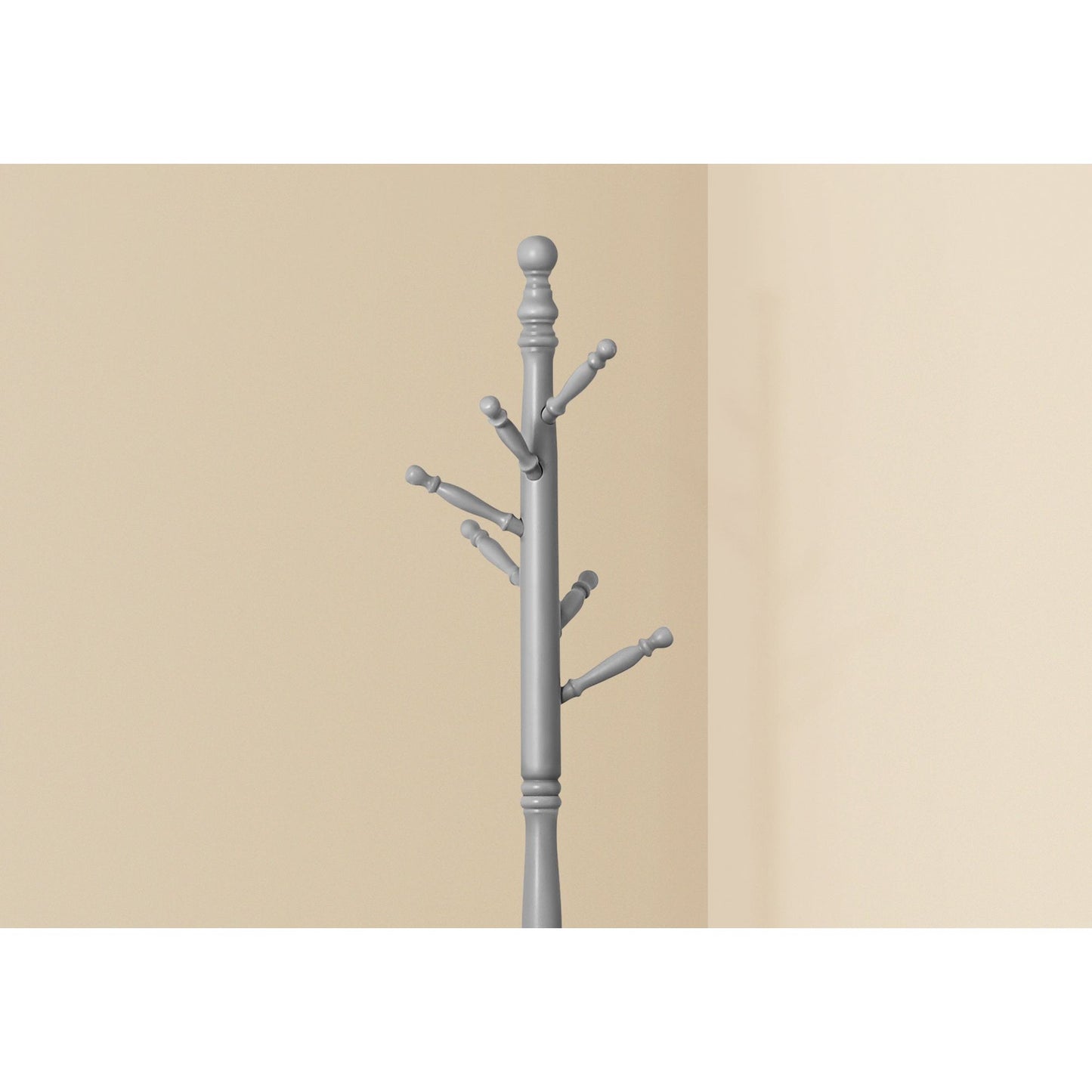 Coat Rack - 71"H / Grey With An Umbrella Holder